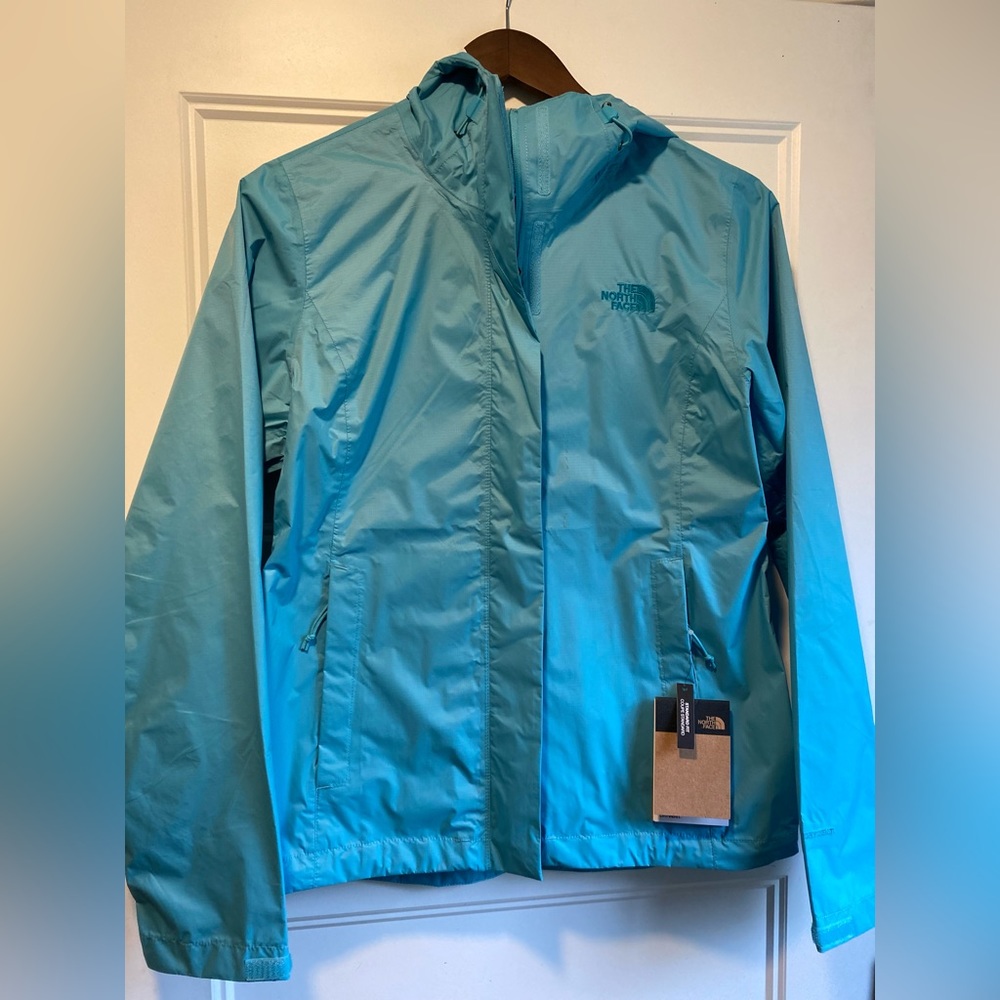 Northface Womens Small rain jacket, blue - NWT